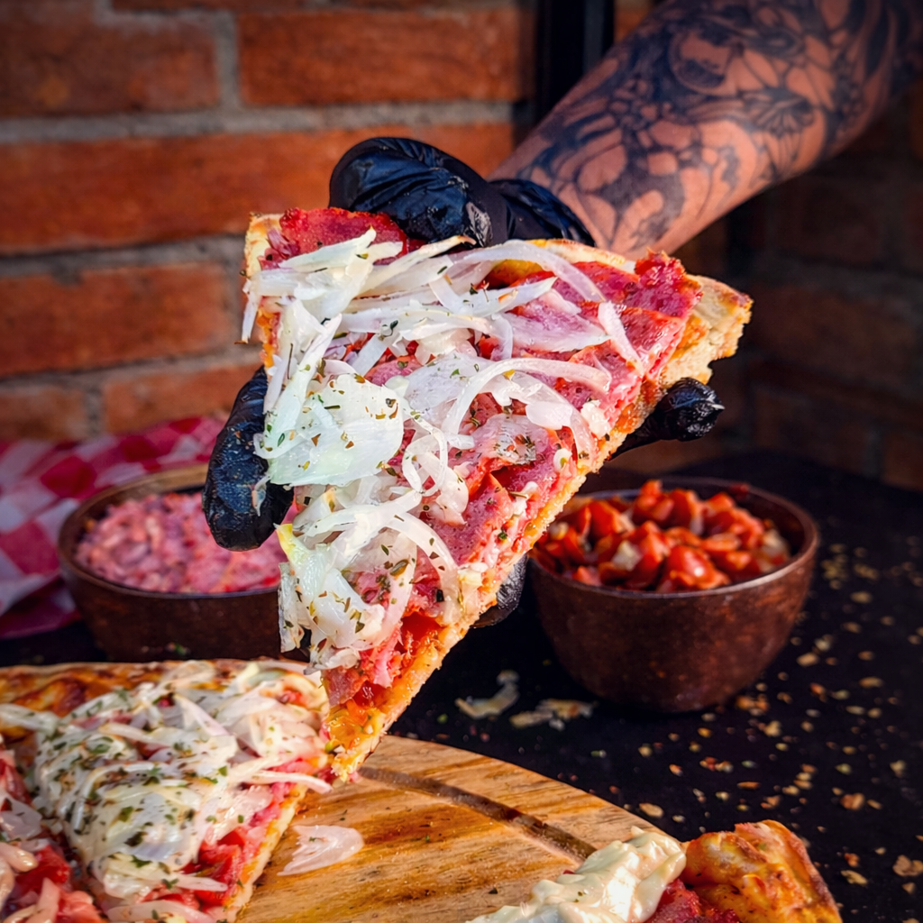 Pizza Calabresa da Pizzaria Fornalha